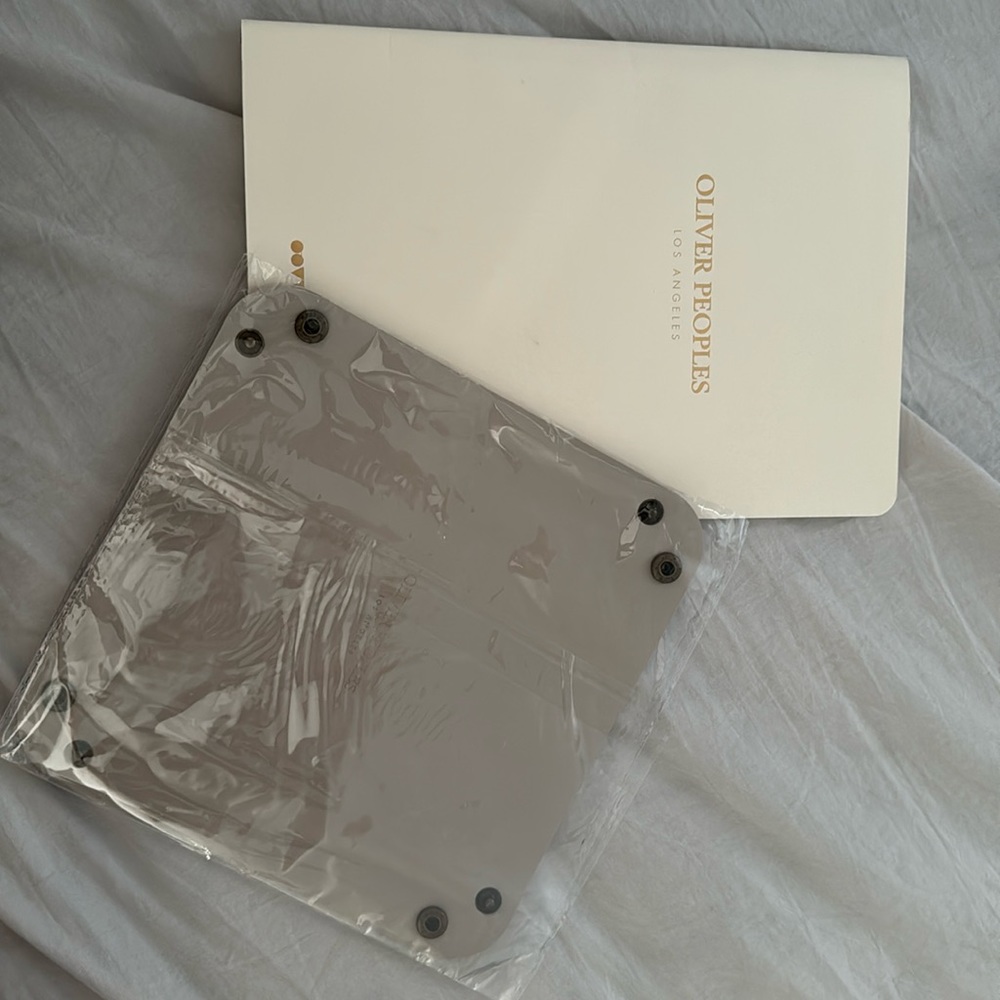Oliver People Notebook and Leather Valet Tray